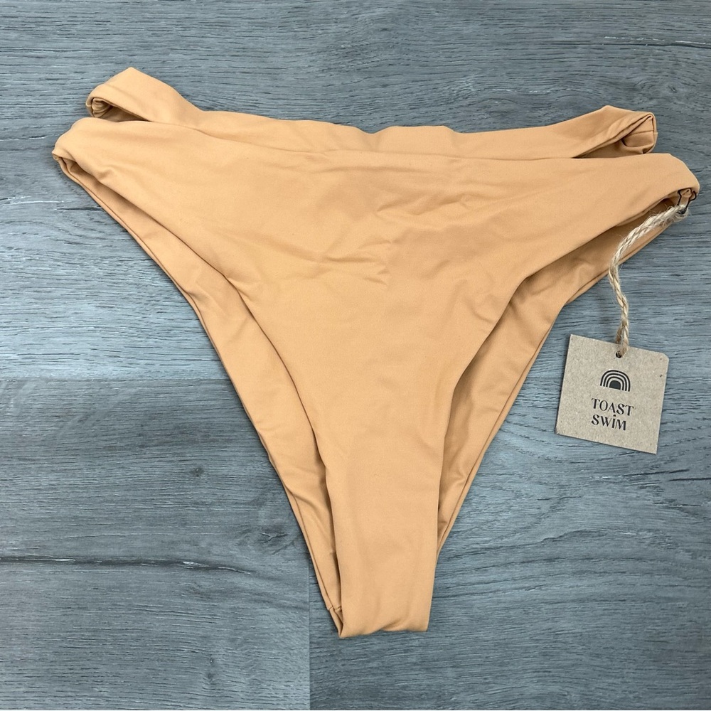 Nwt toast swim free people tan brown bikini bottoms size xs women’s